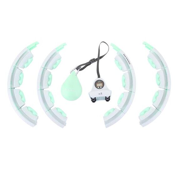 HMS HHW06 Hula Hop Green Z Wypustkami I Obciążnikiem + Licznik, 16 zdjęcie