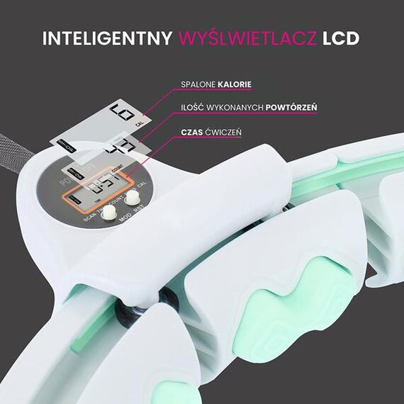 HMS HHW06 Hula Hop Green Z Wypustkami I Obciążnikiem + Licznik, 6 zdjęcie