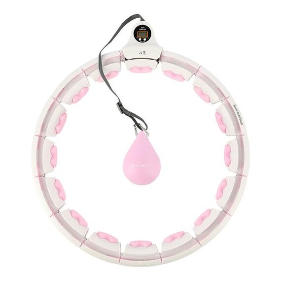 HHW06 Hula Hop Pink Z Wypustkami I Obciążnikiem + Licznik HMS
