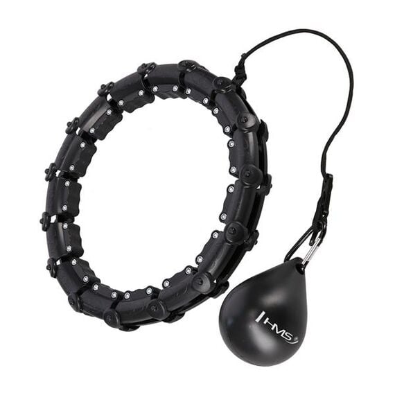 HHW11 Plus Size Hula Hop Black Z Wypustkami I Obciążnikiem HMS