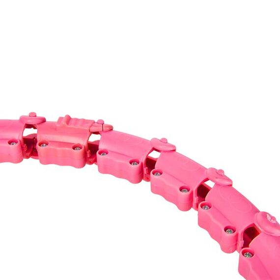 Hula hop z obciążnikiem i wypustkami do ćwiczeń fitness OHA02 ONE FITNESS fioletowe, Kolor: różowy, 7 zdjęcie