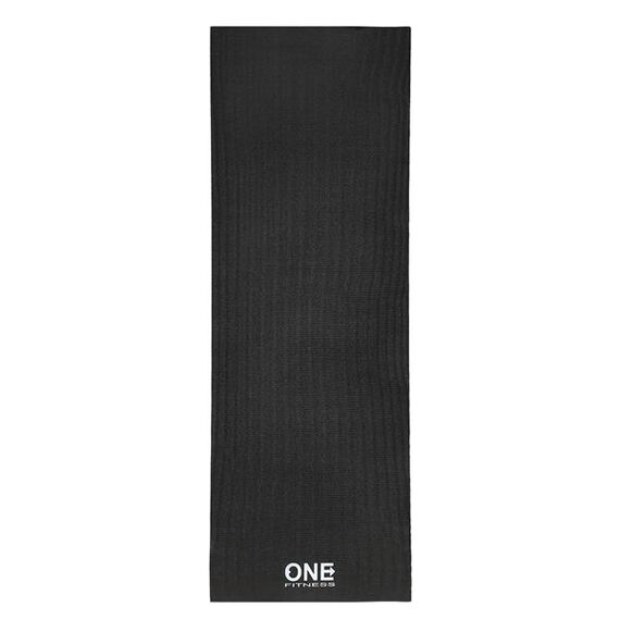 Mata do ćwiczeń fitness i jogi 173x61cm ONE FITNESS YM01 czarna, Kolor: czarny, 6 zdjęcie