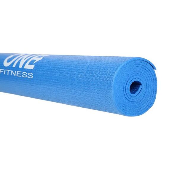 Mata do ćwiczeń fitness i jogi 173x61cm ONE FITNESS YM01 niebieska, Kolor: niebieski, 5 zdjęcie