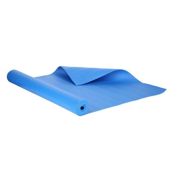 Mata do ćwiczeń fitness i jogi 173x61cm ONE FITNESS YM01 niebieska, Kolor: niebieski