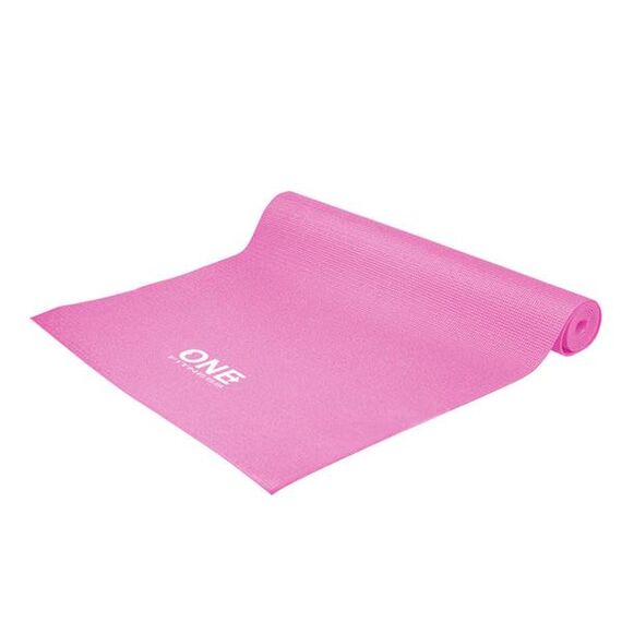Mata do ćwiczeń fitness i jogi 173x61cm ONE FITNESS YM01 różowa, Kolor: różowy, 4 zdjęcie Mata do ćwiczeń fitness i jogi 173x61cm ONE FITNESS YM01 różowa, Kolor: różowy, 4 zdjęcie