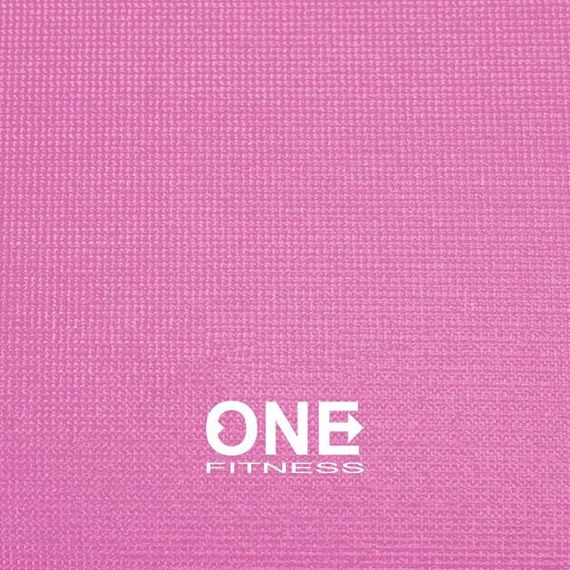 Mata do ćwiczeń fitness i jogi 173x61cm ONE FITNESS YM01 różowa, Kolor: różowy, 6 zdjęcie Mata do ćwiczeń fitness i jogi 173x61cm ONE FITNESS YM01 różowa, Kolor: różowy, 6 zdjęcie