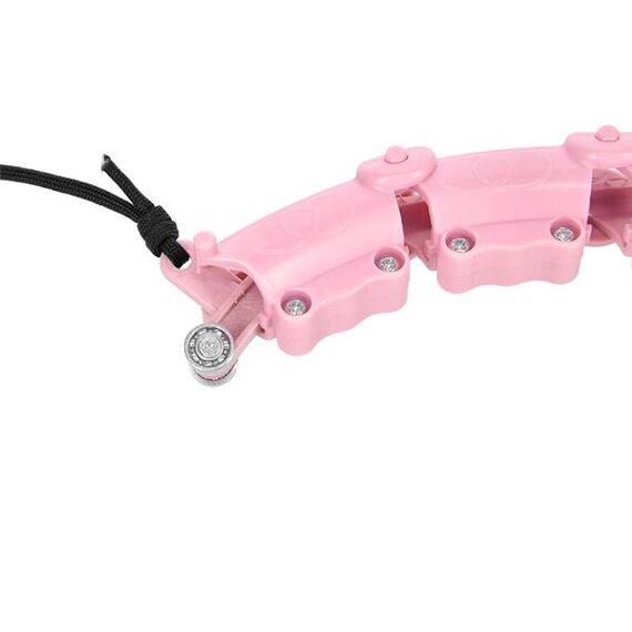 ZESTAW Hula Hop Hhw02 Light Pink Z Wypustkami I Obciążnikiem + Pas Br163 Black HMS, 11 zdjęcie