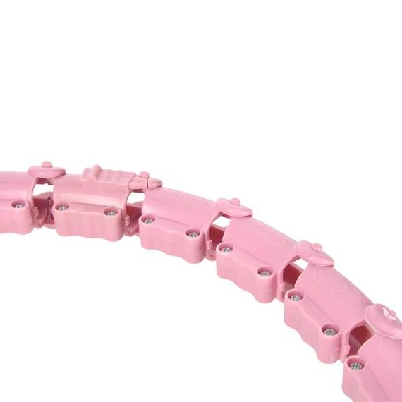 ZESTAW Hula Hop Hhw02 Light Pink Z Wypustkami I Obciążnikiem + Pas Br163 Black HMS, 9 zdjęcie