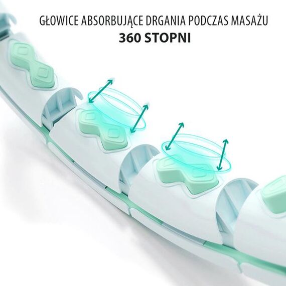 ZESTAW Hula Hop Hhw06 Green Z Piłką Grawitacyjną I Licznikiem + Pas Br163 Black Plus Size HMS, Kolor: zielony/czarny, 12 zdjęcie