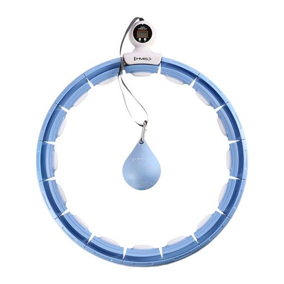 Zestaw Hula Hop Magnetyczny Blue Hhm15 Z Licznikiem + Pas Wyszczuplający Br163 Red HMS, 16 zdjęcie