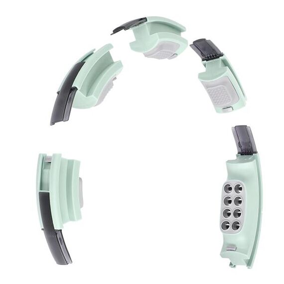 ZESTAW Hula Hop Magnetyczny Green Hhm13 Z Licznikiem + Pas Wyszczuplający Br163 Black HMS, 20 zdjęcie