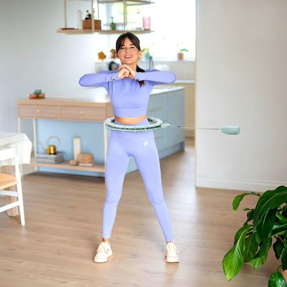 HMS zestaw do odchudzania hula hop fitness z licznikiem  HHM14 + pas neoprenowy BR163, 20 zdjęcie