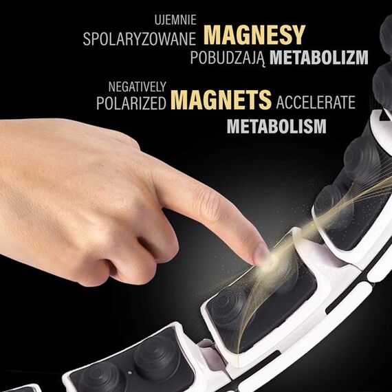 HMS zestaw do odchudzania hula hop fitness z licznikiem  HHM16+ pas neoprenowy BR163, 10 zdjęcie