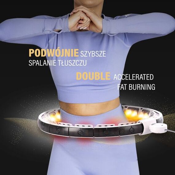 HMS zestaw do odchudzania hula hop fitness z licznikiem  HHM16+ pas neoprenowy BR163, 13 zdjęcie