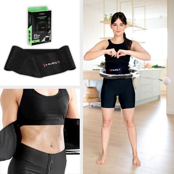 HMS zestaw do odchudzania hula hop fitness z licznikiem  HHM16+ pas neoprenowy BR163, 2 zdjęcie