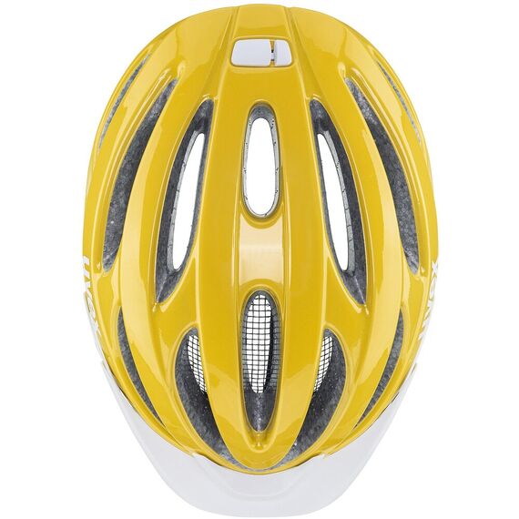 UVEX Kask rowerowy True, Kolor: żółty, Rozmiar: 52-55, 4 zdjęcie