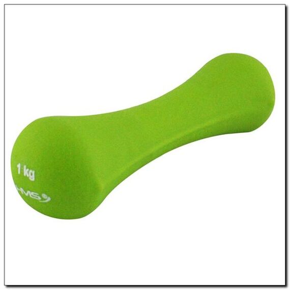 Ciężarek Żeliwny Pokryty Neoprenem 1.0 Kg 17025 HMS, 2 zdjęcie