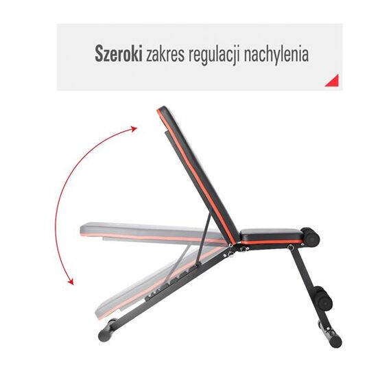 LS1203 Ławka Pod Sztangę Do Ćwiczeń HMS, 3 zdjęcie