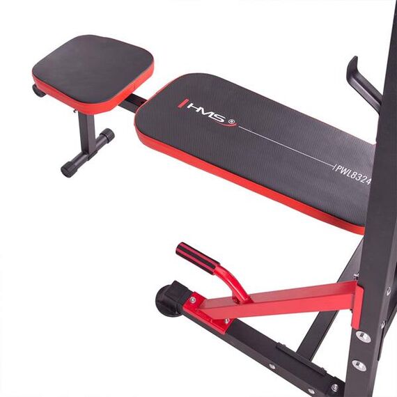 HMS poręcz wielofunkcyjna wolnostojąca z ławeczką do ćwiczeń PWL8324, 19 zdjęcie