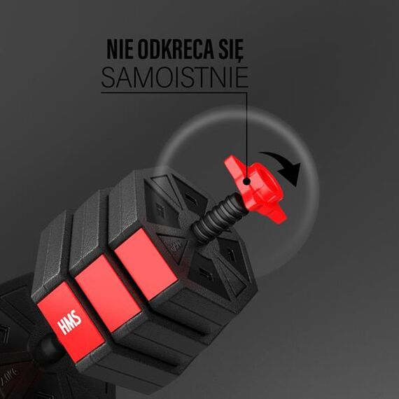 SGC30 Zestaw Sztangielki-Sztanga Kompozyt 30 Kg HMS, 7 zdjęcie