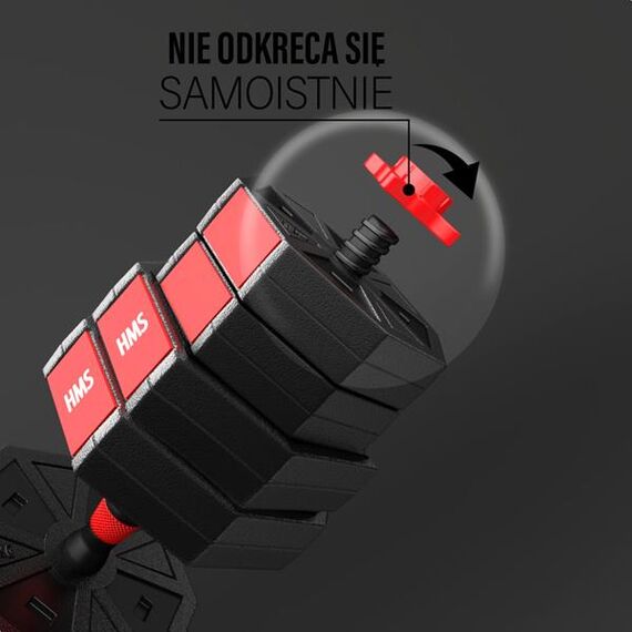 SGC40 Sztangielki-Sztanga Kompozyt 40 Kg HMS, 7 zdjęcie