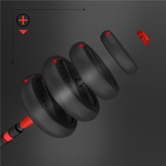 SGN140 Pro Set 6W1 Zestaw Ciężarów 40Kg HMS, 8 zdjęcie