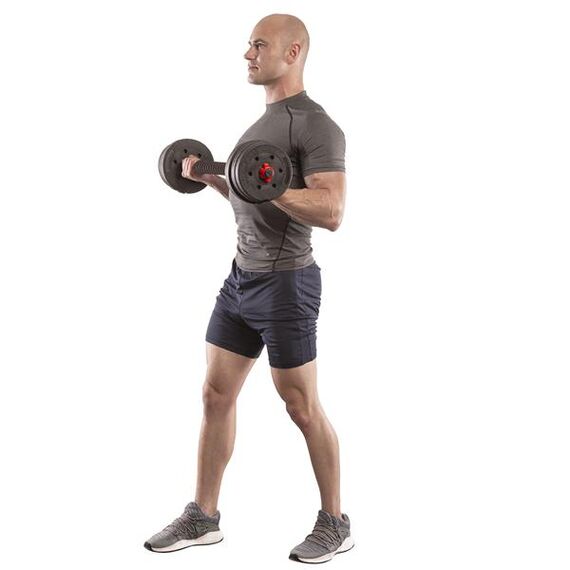 SGP15 Sztangielki-Sztanga Kompozyt 15 Kg HMS, 9 zdjęcie