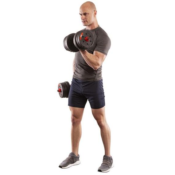 SGP20 ZESTAW Sztangielki-Sztanga Kompozyt 20 Kg HMS, 12 zdjęcie
