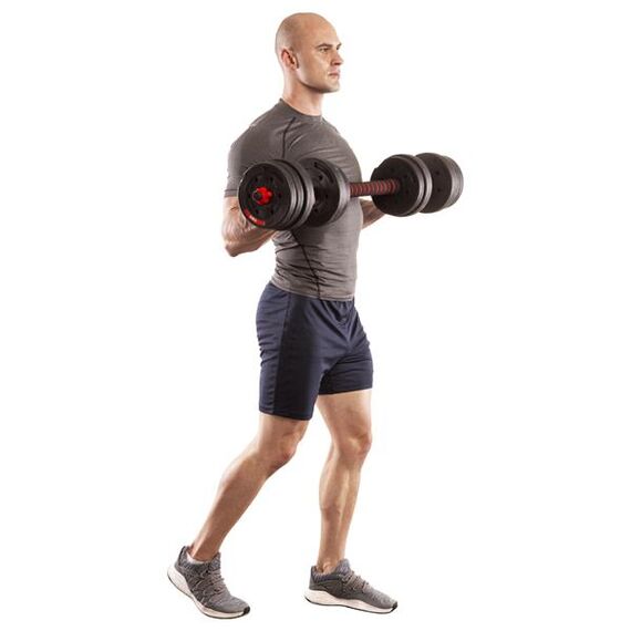 ZESTAW SGP40 Sztangielki Sztanga Kompozyt 40kg HMS, 11 zdjęcie