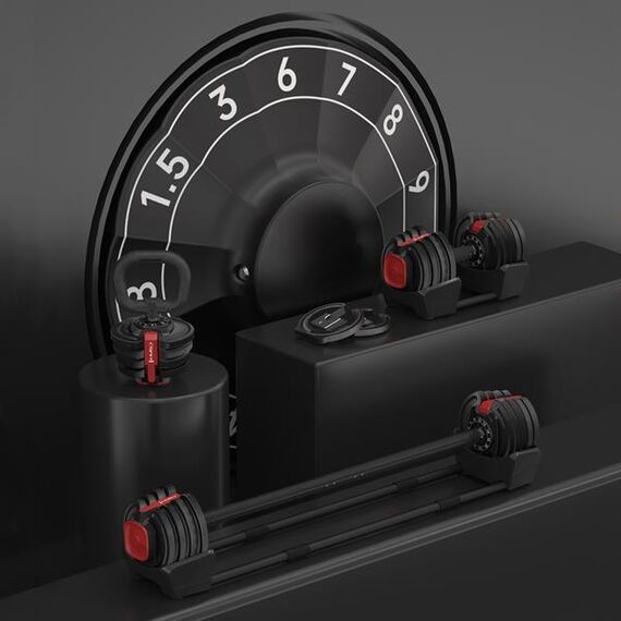 SGR18 Pro Set 3W1 Zestaw Regulowanych Sztangielek 41 Kg HMS, 6 zdjęcie