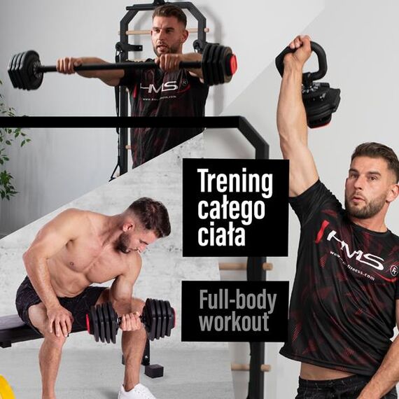 SGR18 Pro Set 3W1 Zestaw Regulowanych Sztangielek 41 Kg HMS, 7 zdjęcie