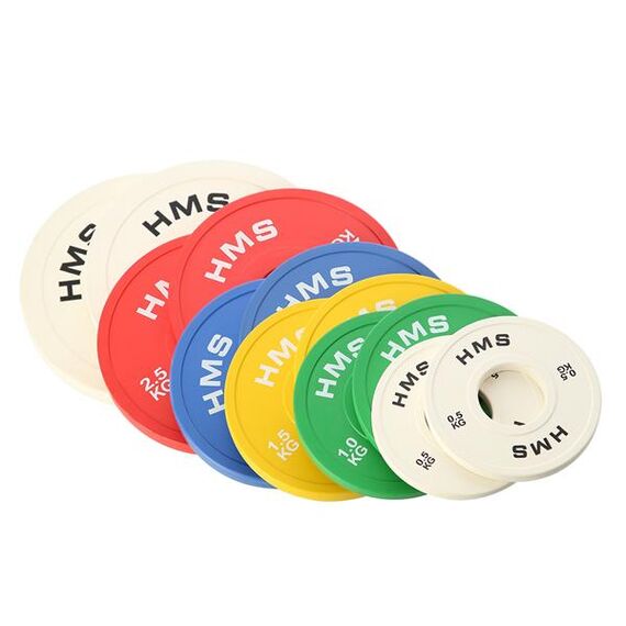 HMS obciążenie olimpijskie do siłownie zestaw 2x1,5kg CBRS żółte, Kolor: żółty, Waga: 2 X 1.5 kg, 7 zdjęcie