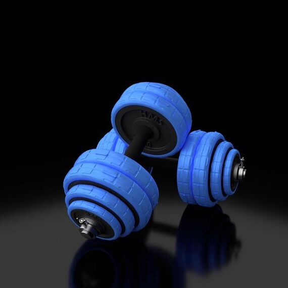 SGG30 Bar Sztangielki-Sztanga Gumowane 30 Kg HMS, 11 zdjęcie