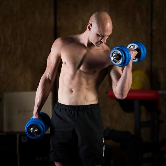 SGG30 Bar Sztangielki-Sztanga Gumowane 30 Kg HMS, 13 zdjęcie