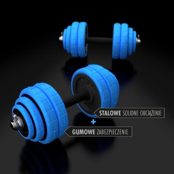 SGG30 Bar Sztangielki-Sztanga Gumowane 30 Kg HMS, 27 zdjęcie