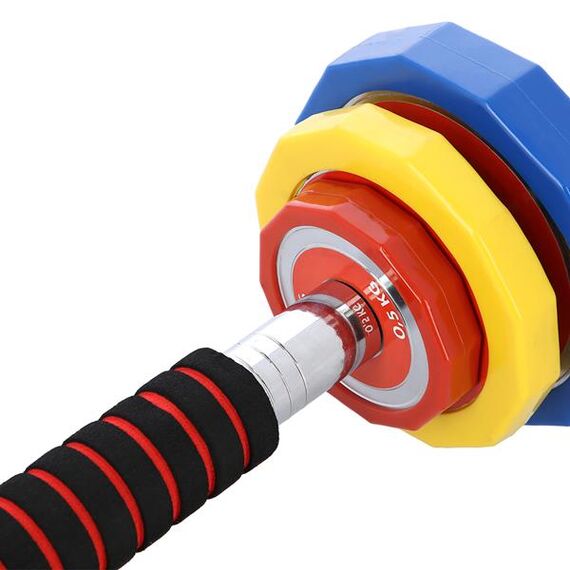 SKC20 Sztangielki-Sztanga W Walizce Kolorowe 2X10Kg HMS, 11 zdjęcie