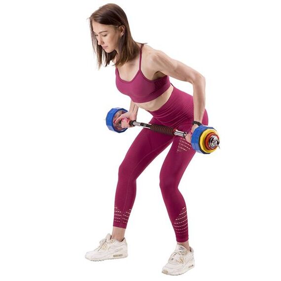 SKC20 Sztangielki-Sztanga W Walizce Kolorowe 2X10Kg HMS, 19 zdjęcie