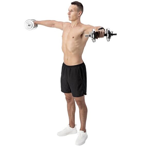 STC21 SZTANGIELKI/SZTANGA W WALIZCE CHROM 2x10KG HMS, 19 zdjęcie