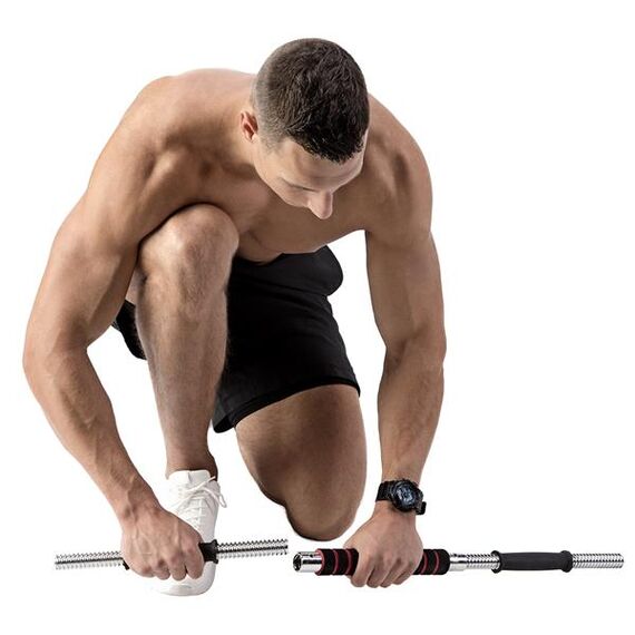 STC21 SZTANGIELKI/SZTANGA W WALIZCE CHROM 2x10KG HMS, 23 zdjęcie