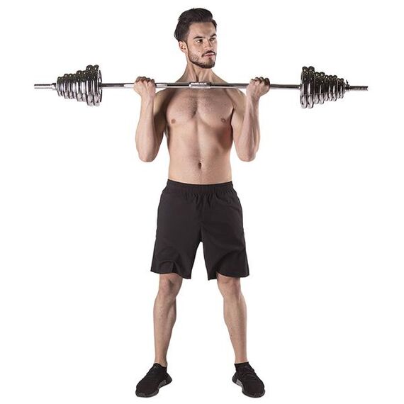 STC50 Sztangielki/Sztanga W Walizce Chrom 2X25Kg HMS, 13 zdjęcie