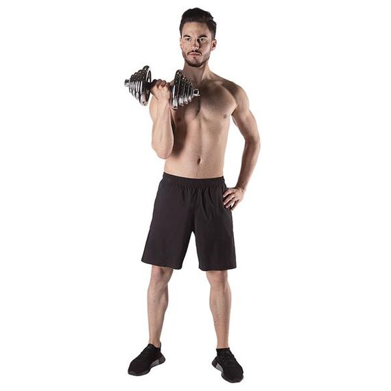 STC50 Sztangielki/Sztanga W Walizce Chrom 2X25Kg HMS, 14 zdjęcie