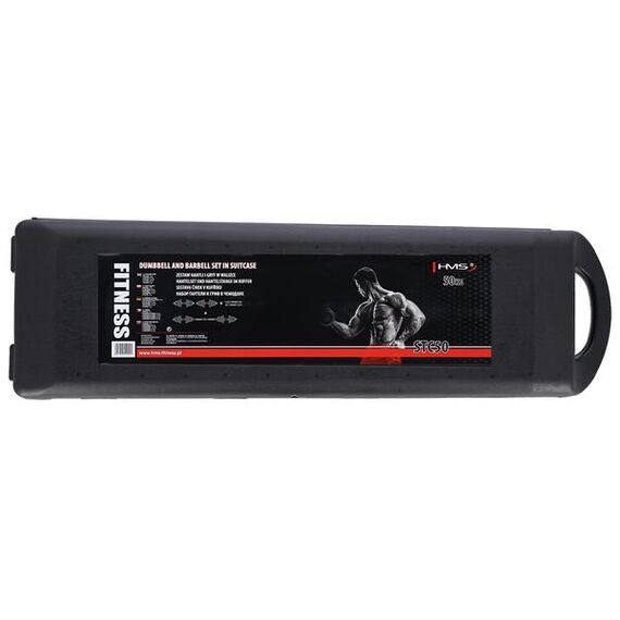 STC50 Sztangielki/Sztanga W Walizce Chrom 2X25Kg HMS, 3 zdjęcie