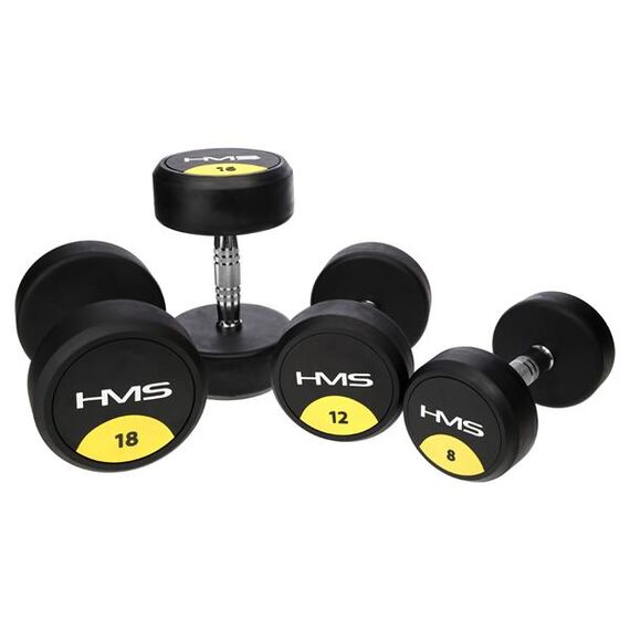 HMS HG Pro 5 Kg Hantla Gumowana, 4 zdjęcie HMS HG Pro 5 Kg Hantla Gumowana, 4 zdjęcie