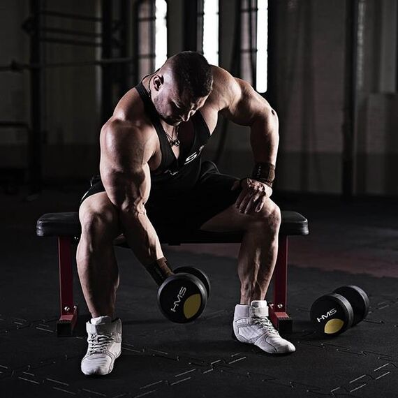 HG Pro 70 Kg Hantla Gumowana HMS, 9 zdjęcie