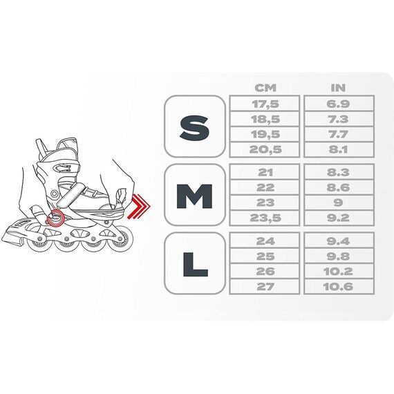 METEOR Rolki regulowane z wymienną płozą 4w1 Painter, Kolor: różowy, Waga: 1.6, Rozmiar: M (34-37), 10 zdjęcie