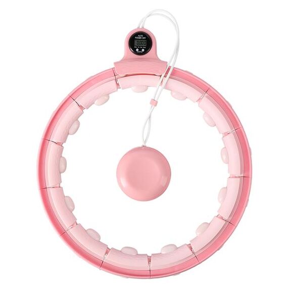 HMS hula hop fitness do odchudzania z obciążnikiem i licznikiem FH02 fioletowy, Kolor: różowy, 9 zdjęcie