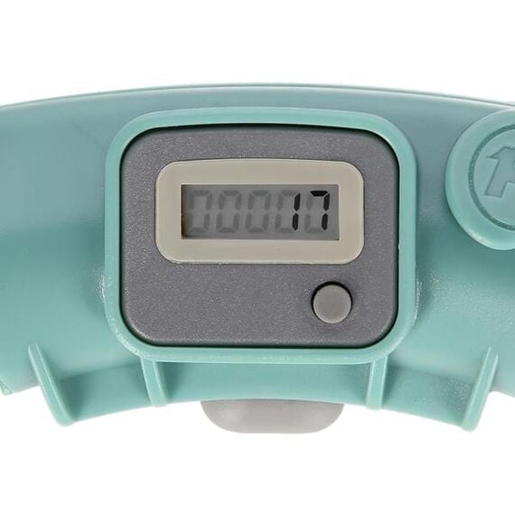 Hula hop odchudzające fitness z obciążnikiem i licznikiem HMS FH03 fioletowe/czarne, Kolor: zielony, 11 zdjęcie