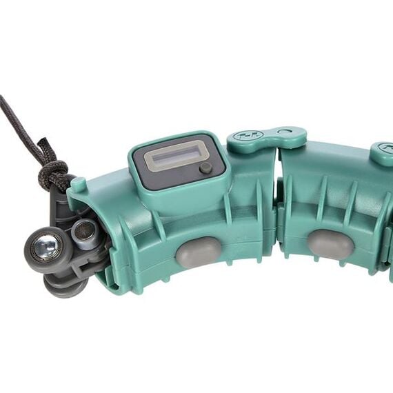 Hula hop odchudzające fitness z obciążnikiem i licznikiem HMS FH03 fioletowe/czarne, Kolor: zielony, 13 zdjęcie