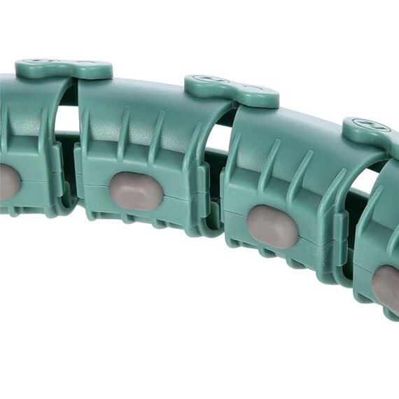 Hula hop odchudzające fitness z obciążnikiem i licznikiem HMS FH03 fioletowe/czarne, Kolor: zielony, 15 zdjęcie