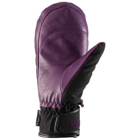 VIKING Rękawice Aurin Mitten Ski Lady, Kolor: czarny, Rozmiar: 6, 3 zdjęcie